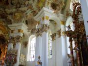 Estucos ornamentales en la iglesia de Wies