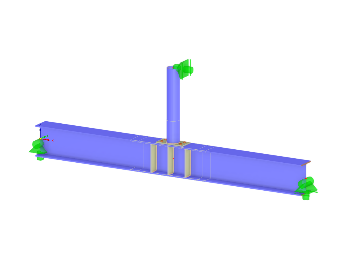Modelo 004585 | Conexión de acero | Estabilidad de la estructura