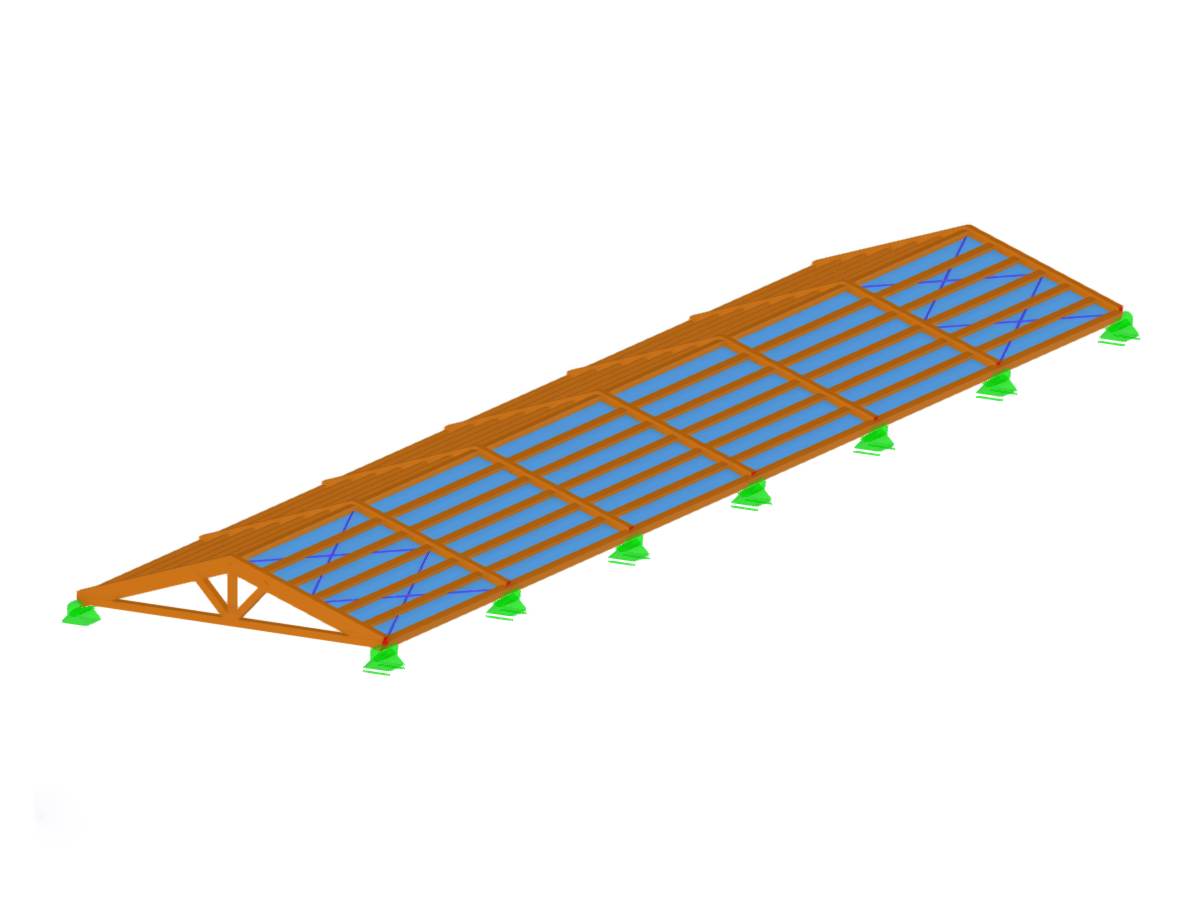 Modelo 004625 | Cubierta de cerchas