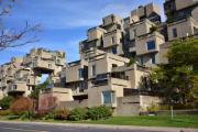 Habitat 67 en Montreal se creó durante la Expo 67 en un estilo arquitectónico brutalista.