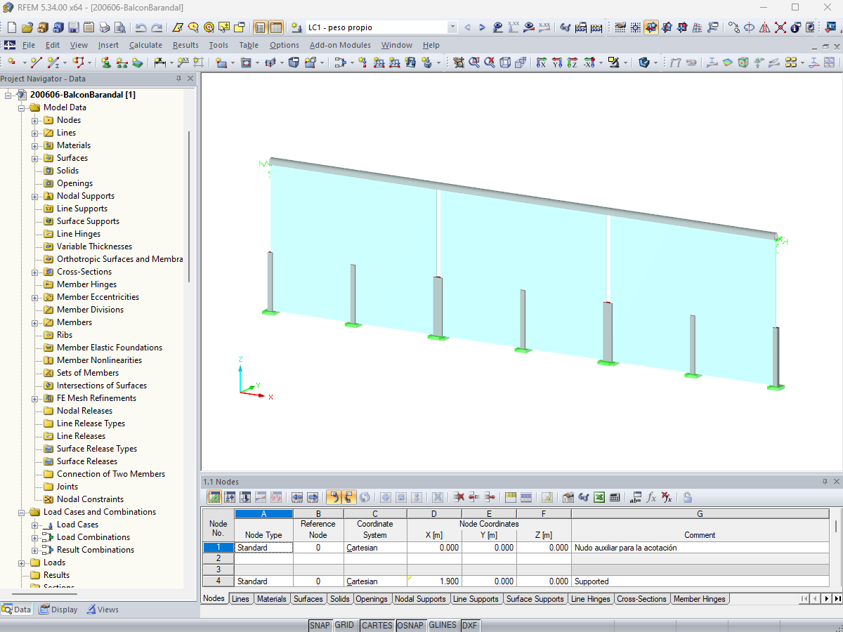 Barandilla de vidrio