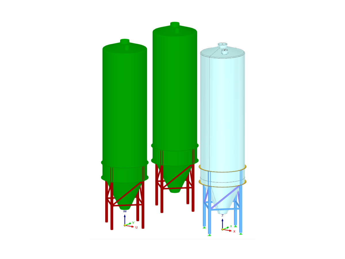 Silo de acero con cargas de viento | ASCE 7
