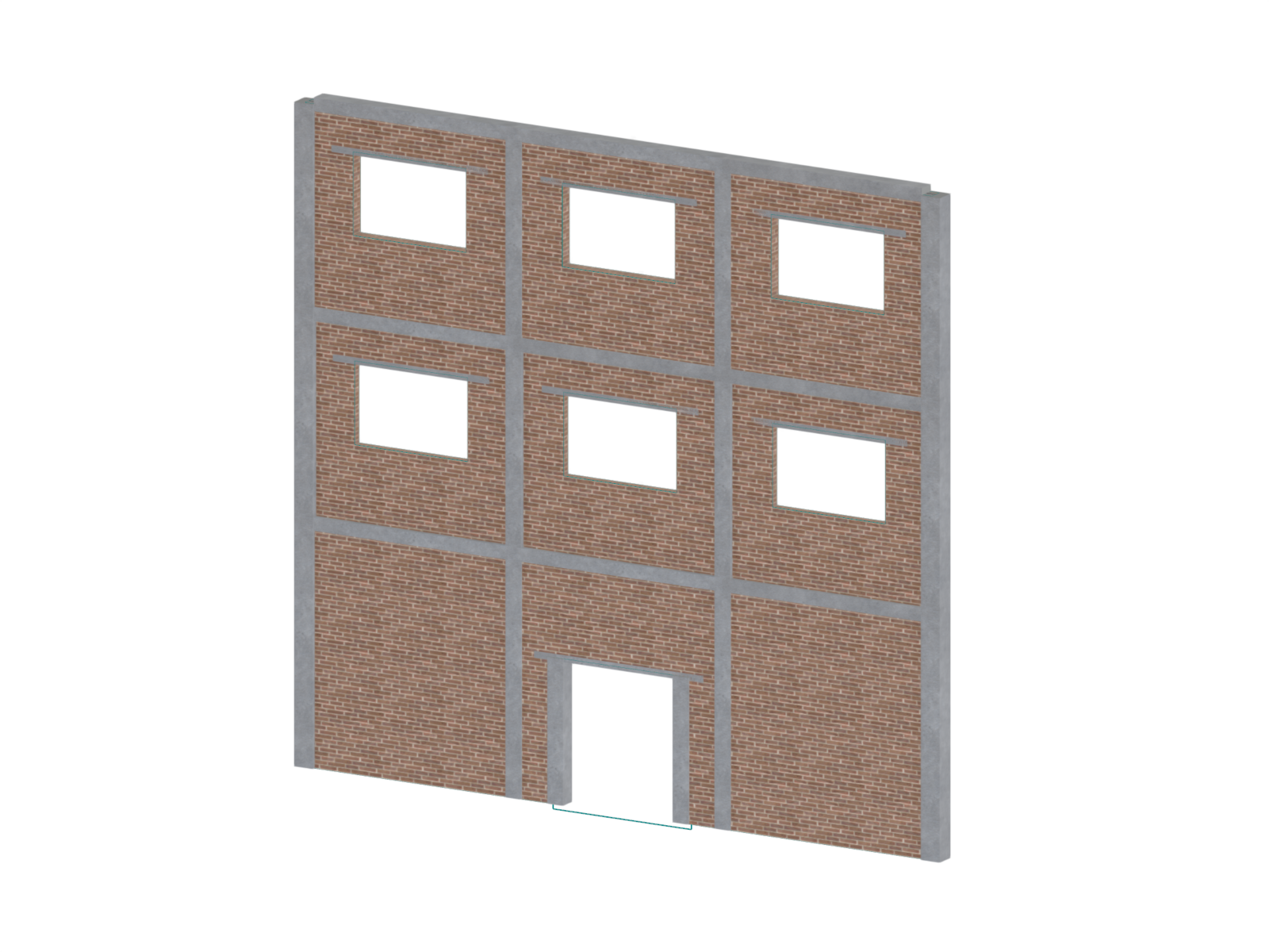 Modelo 004782 | Bloque de muro de mampostería