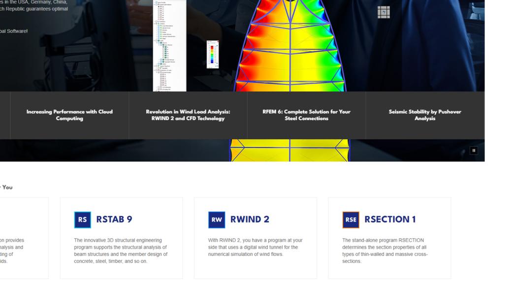 Sitio web de Dlubal | ¿Dónde está Mia?