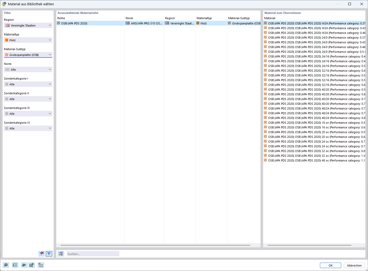 Característica 002824 | Material OSB para Estados Unidos y Canadá