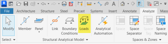 Cargas en Revit