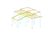 Modelo 004984 | Edificio de acero de una sola planta