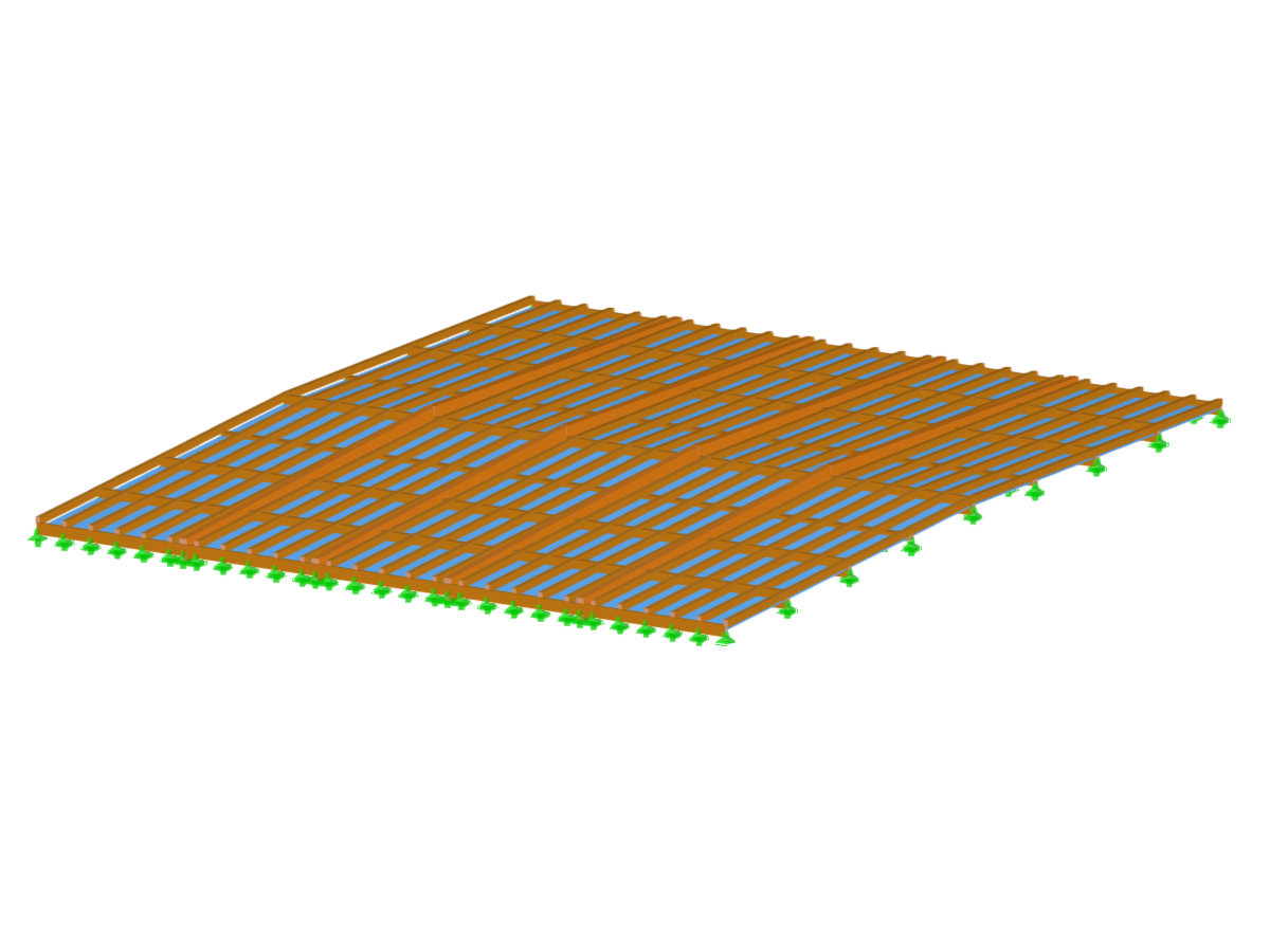 Estructura de cubierta de madera