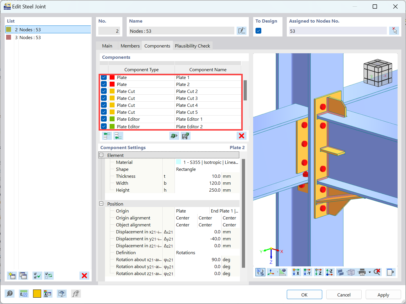 KB 001890 | Modelado de nervios utilizando componentes separados