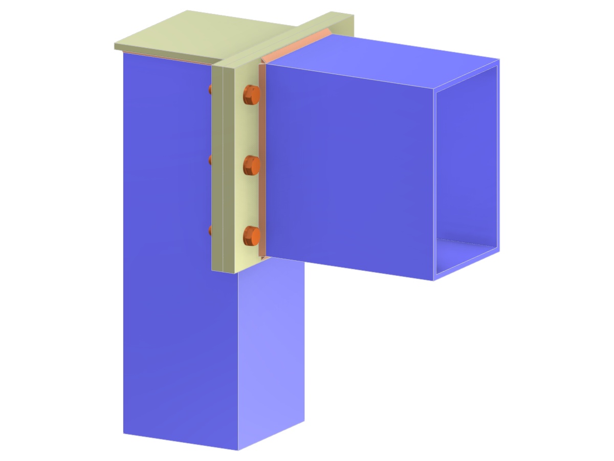 Modelo 005148 | Conexión viga-columna mediante placa de extremo de altura completa