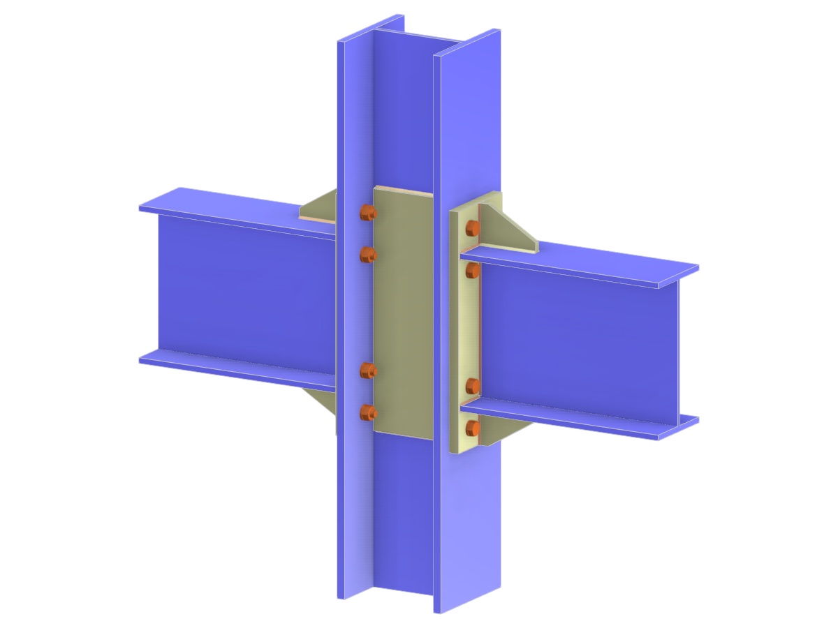 Modelo 005178 | Conexión viga a ala de columna mediante placa de extremo extendida y nervio