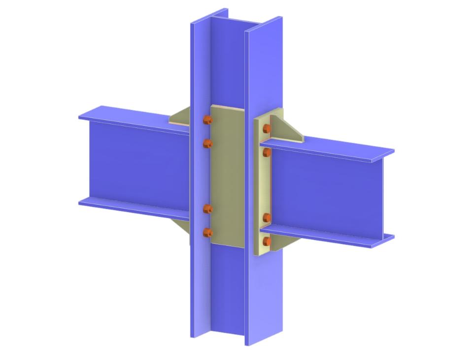 Modelo 005178 | Conexión viga a ala de columna mediante placa de extremo extendida y nervio
