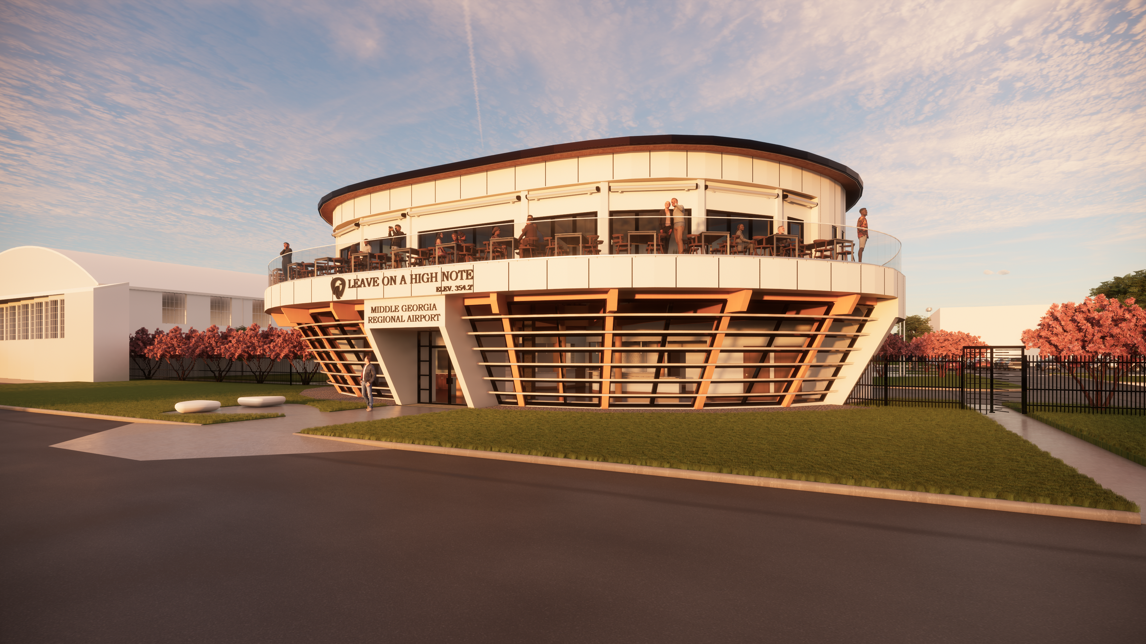 Animación de la terminal del aeropuerto | © Passero Associates