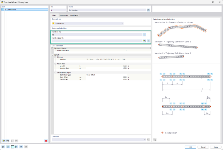 FAQ 005612 | ¿Cómo puedo definir cargas móviles en RFEM 6?