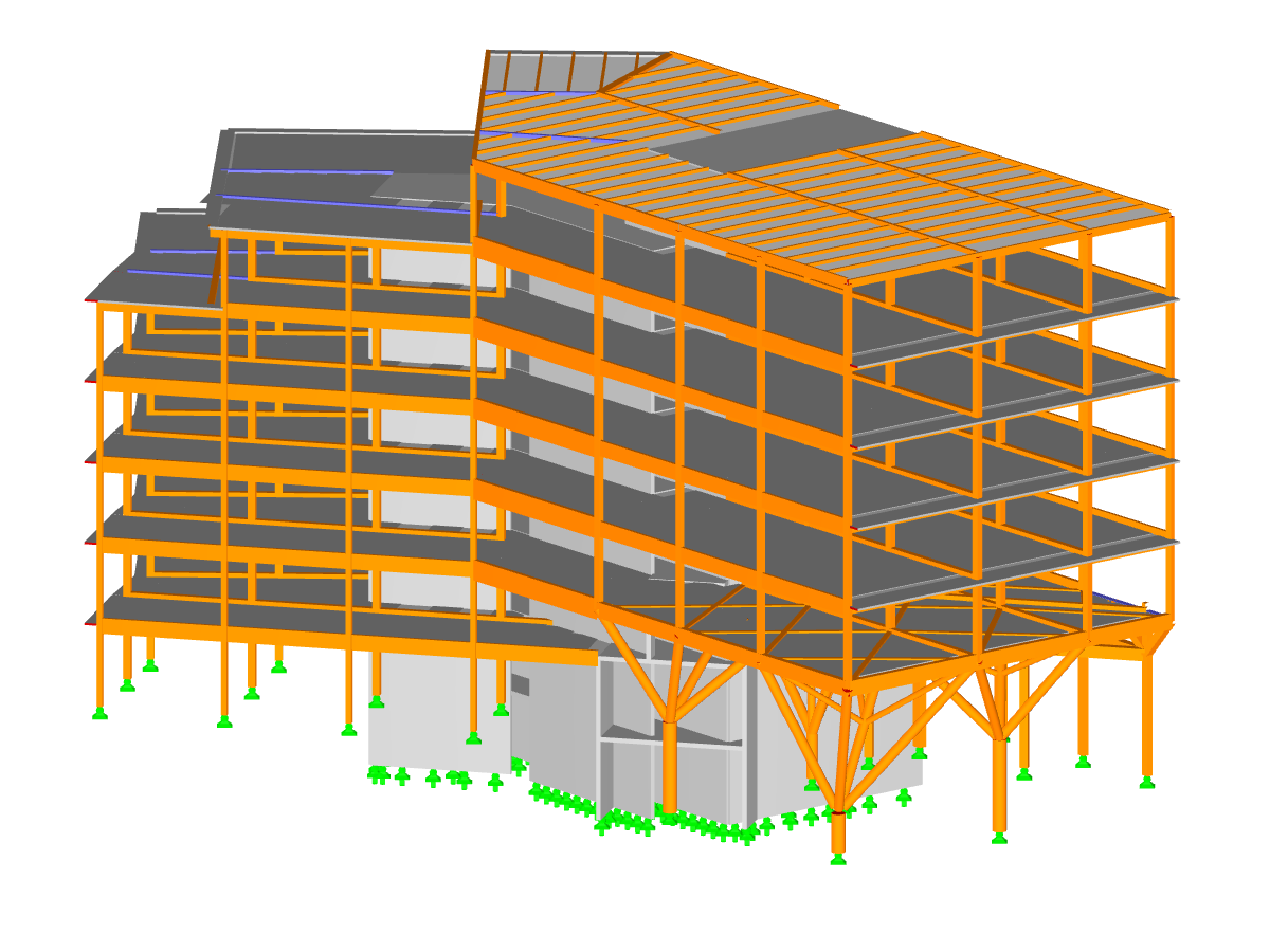 Modèle 005767 | Immeuble de bureaux R+6, Grenoble, France