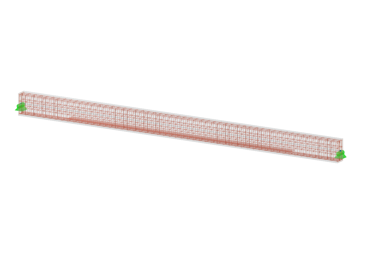 Modelo 005949 | Viga simple biarticulada con armaduras
