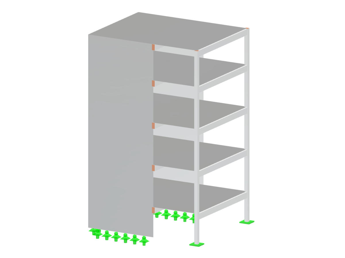 Modelo 005951 | Edificio de varias plantas de hormigón armado