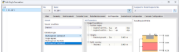 Diálogo de RFEM 6 para definir las condiciones del suelo con un modelo de suelo multicapa y el perfil del suelo resultante para el cálculo de cimentaciones