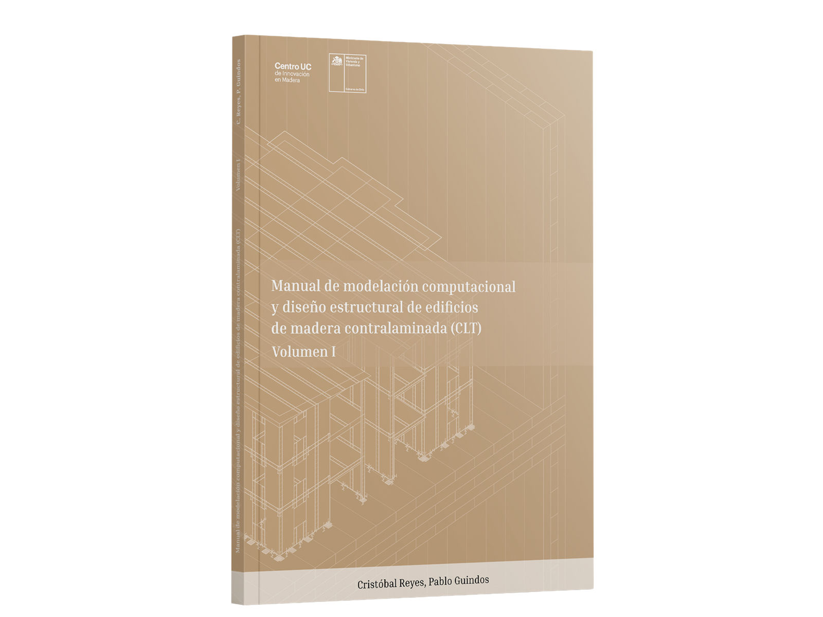 Portada del Manual de Modelación Computacional y Diseño Estructural de CLT, incluyendo fundamentos teóricos y ejemplos prácticos.
