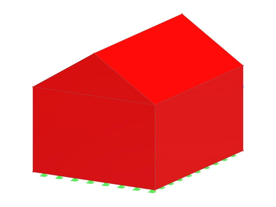 Vista de un modelo 3D de análisis estructural con diferentes niveles de detalle que muestra elementos de ingeniería y presentación de resultados.
