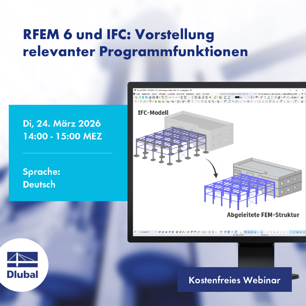 RFEM 6 e IFC: Introducción a las funciones relevantes del software