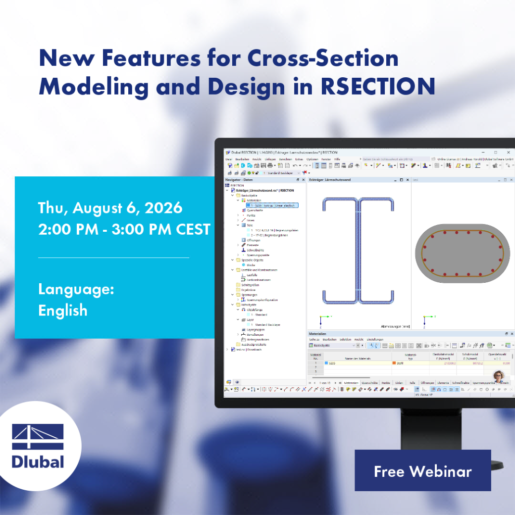 Nuevas funciones para el modelado y diseño de secciones transversales en RSECTION