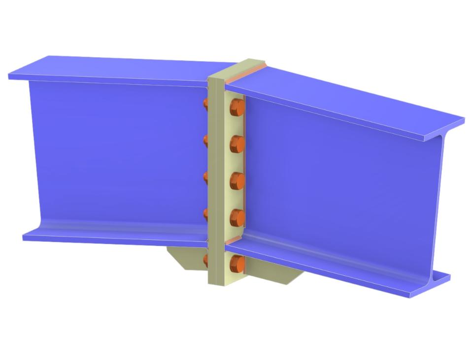 Modelo 006209 | Empalme de viga mediante chapa frontal extendida a placa y nervio