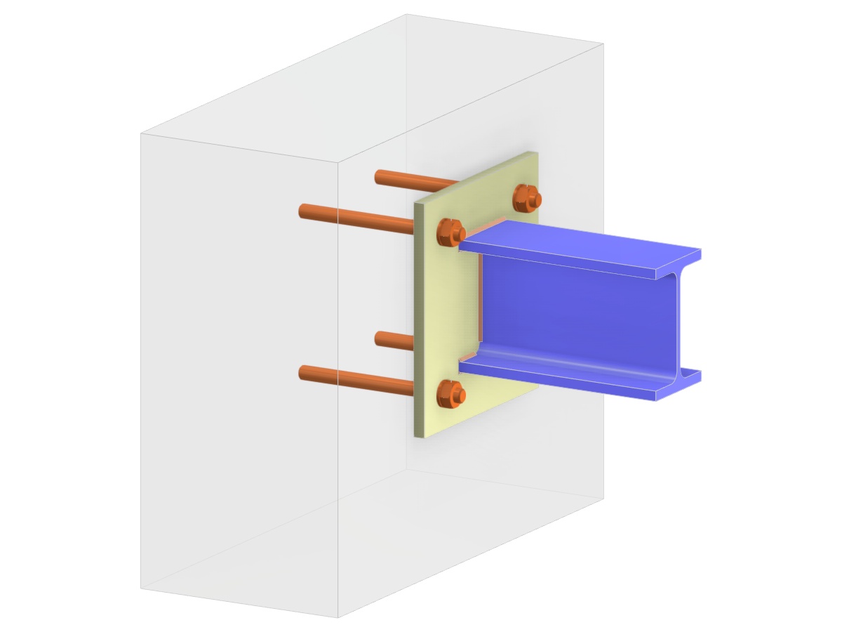 Modelo 006232 | Anclaje de viga | Placa base vertical extendida