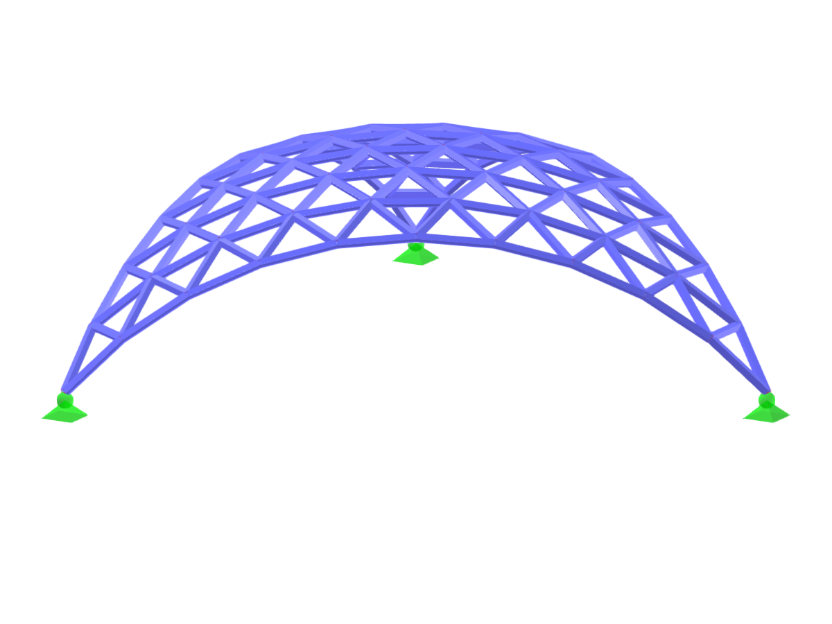 Modelo 004971 | Forma de refugio de doble curvatura utilizando miembros de arco