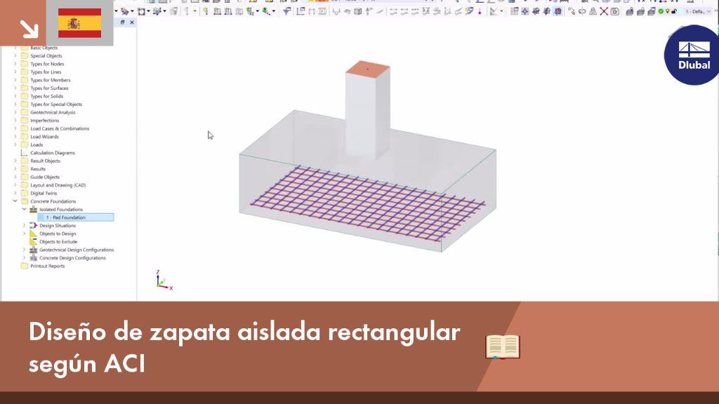 Diseño de zapata aislada rectangular según ACI