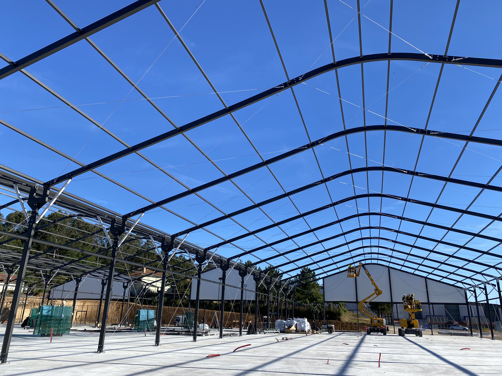 Pabellón deportivo ligero desmontable de aluminio