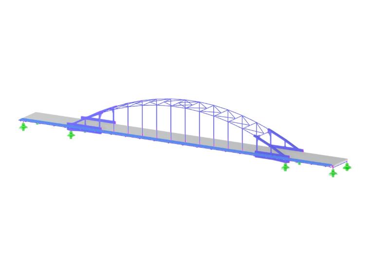 Model 006315 | Steel Arch Bridge With Riveted Connection Submodels