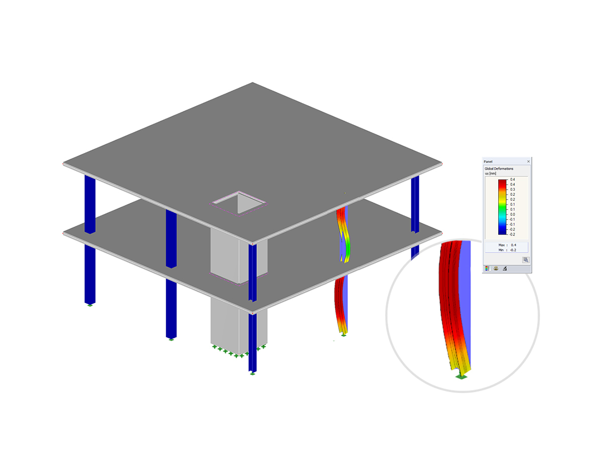Module additionnel RF-STABILITY pour RFEM | Analyse de stabilité selon la méthode de calcul des valeurs propres