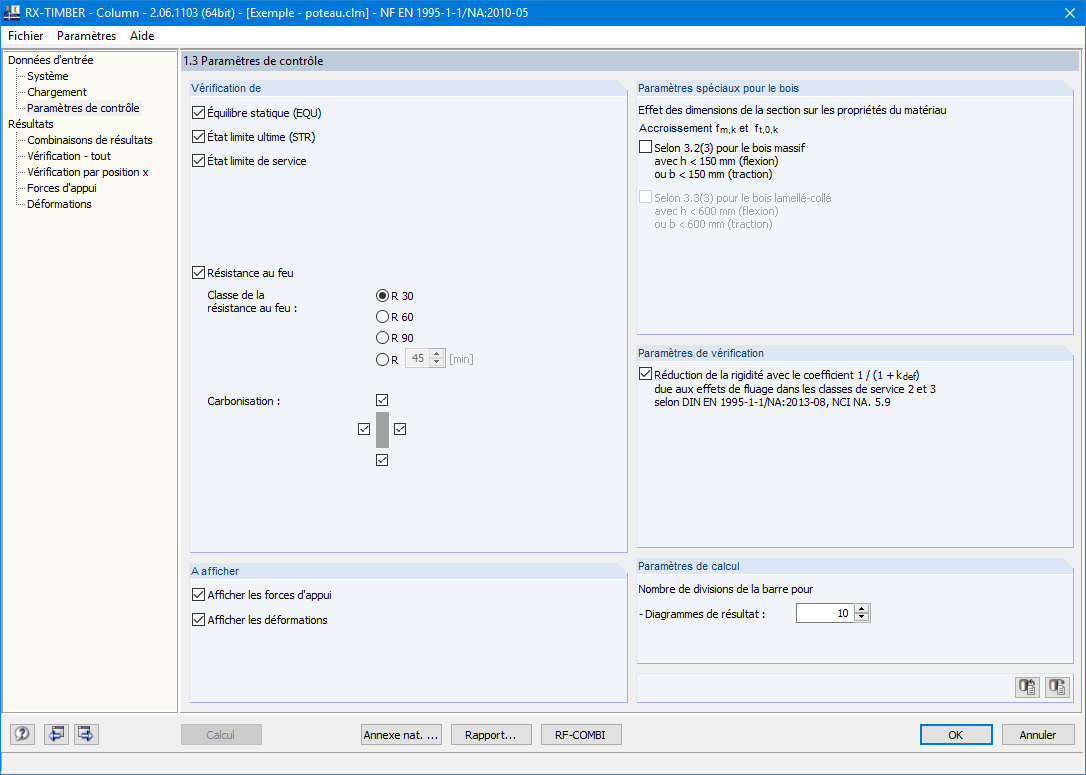 Maske 1.3 Steuerungsparameter