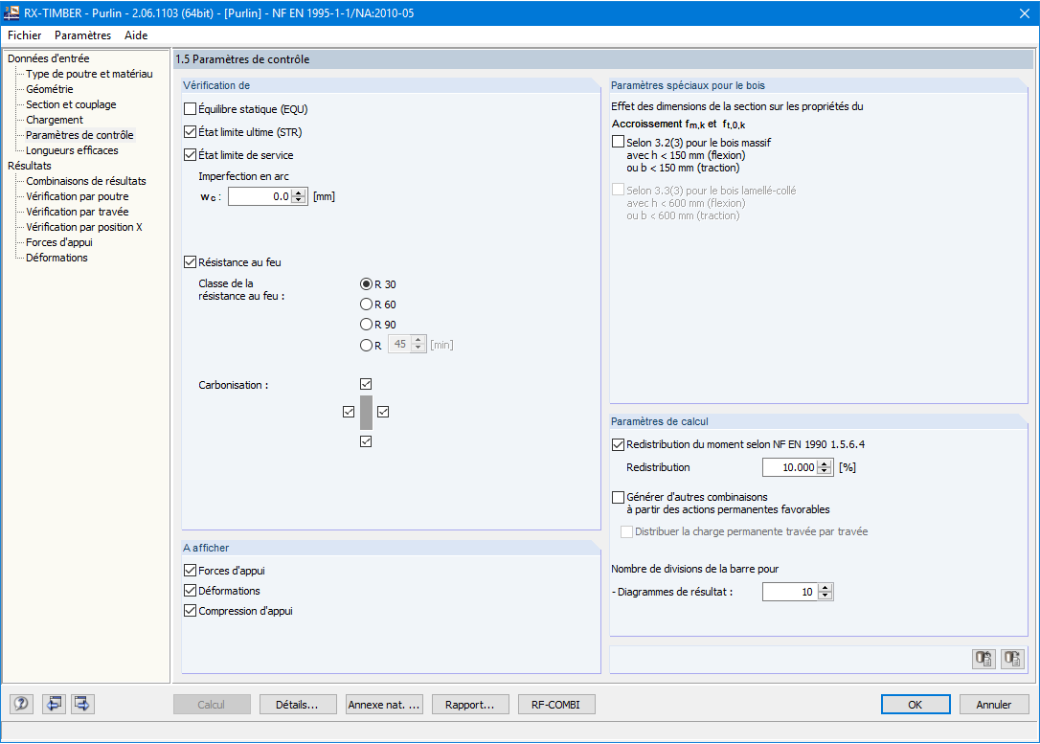 Maske 1.5 Steuerungsparameter