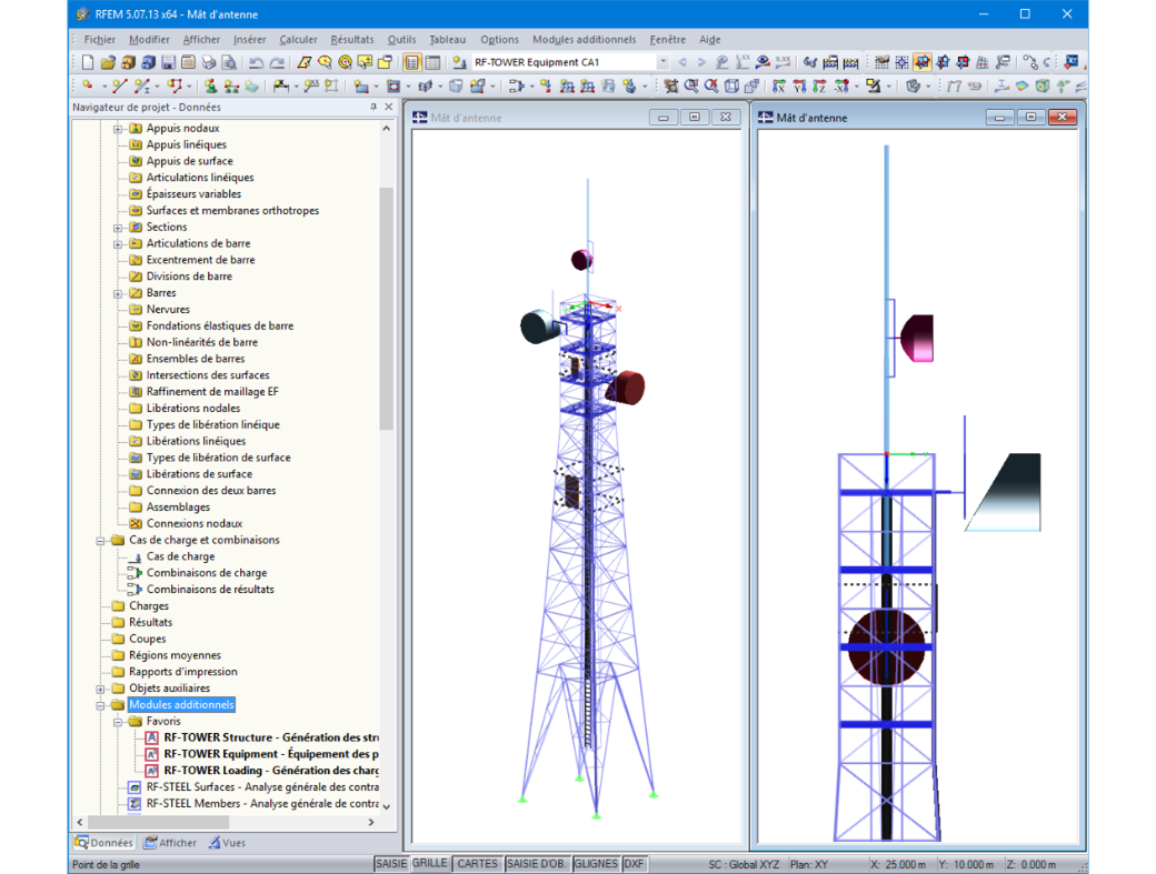Exportiertes RFEM-Modell