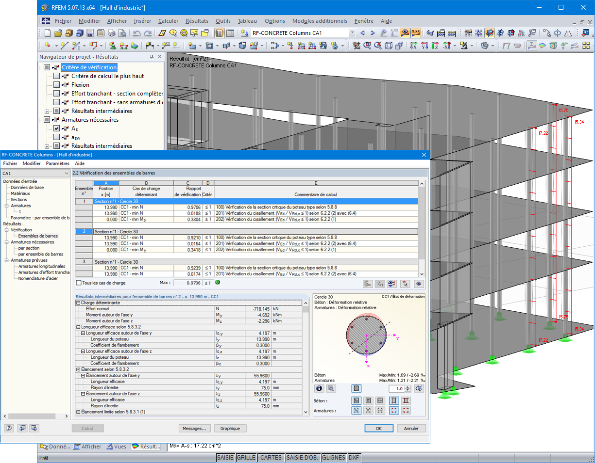 Affichage graphique des résultats dans RFEM