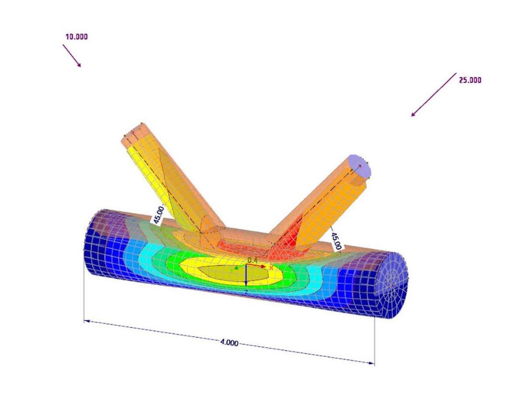 Raccord de tuyau paramétrique RFEM