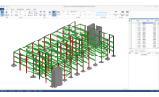 Visualisierung eines BIM-Modells in einem Viewer mit der Möglichkeit, Querschnitte, Material und Abmessungen abzufragen