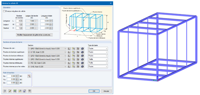 Générer une cellule 3D