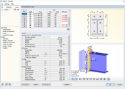 Calcul de l’assemblage avec RF-/JOINTS Steel - DSTV