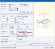 Entrée du coefficient de pression intérieure dans le générateur de charge de vent dans RFEM