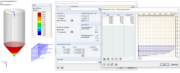 Charges perpendiculaires à la paroi de la trémie pnf