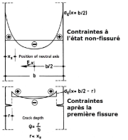 Contraintes résiduelles, position de la ligne nulle, et profondeur de déchirure lors du refroidissement d’une plaque des deux côtés