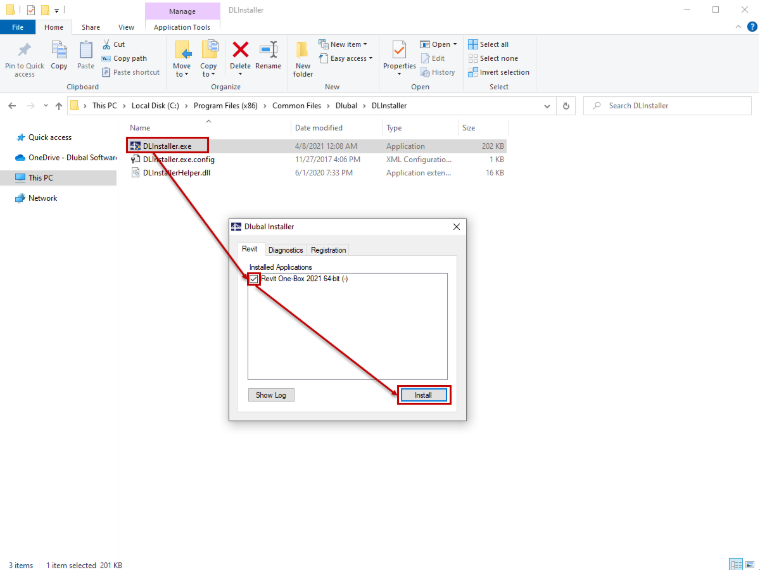 Installation a posteriori de l'interface Revit