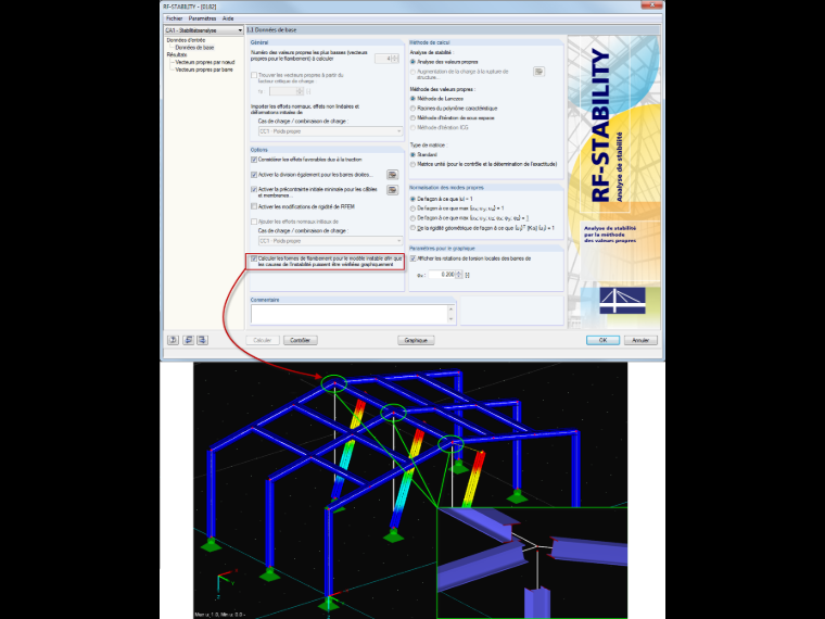 Trouver les instabilités du système avec RF-STABILITY