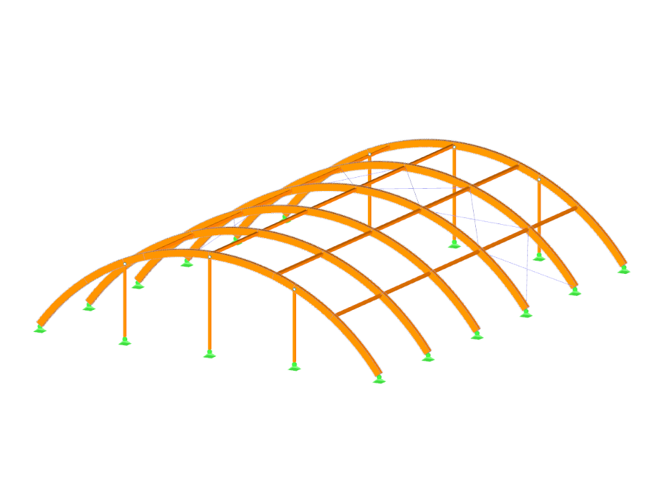 Structure en arc de bois