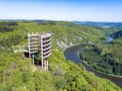 Tour d’observation avec vue panoramique sur la Saarschleife (© Erlebnis Akademie AG)