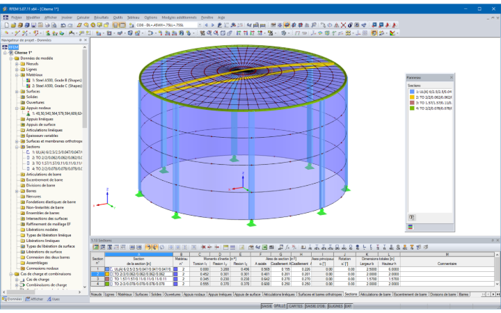 Modèle 3D d’une citerne dans RFEM (© Rocky Summit EC)