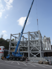 Structure acier en cours de construction (© Dietz Würtele)